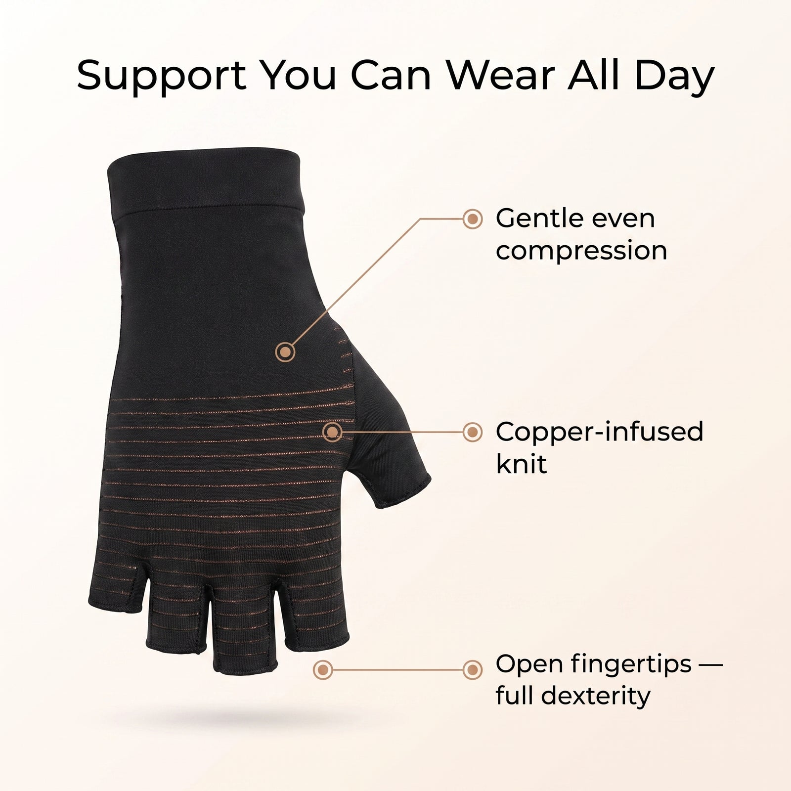 CopperEase™ Compression Gloves
