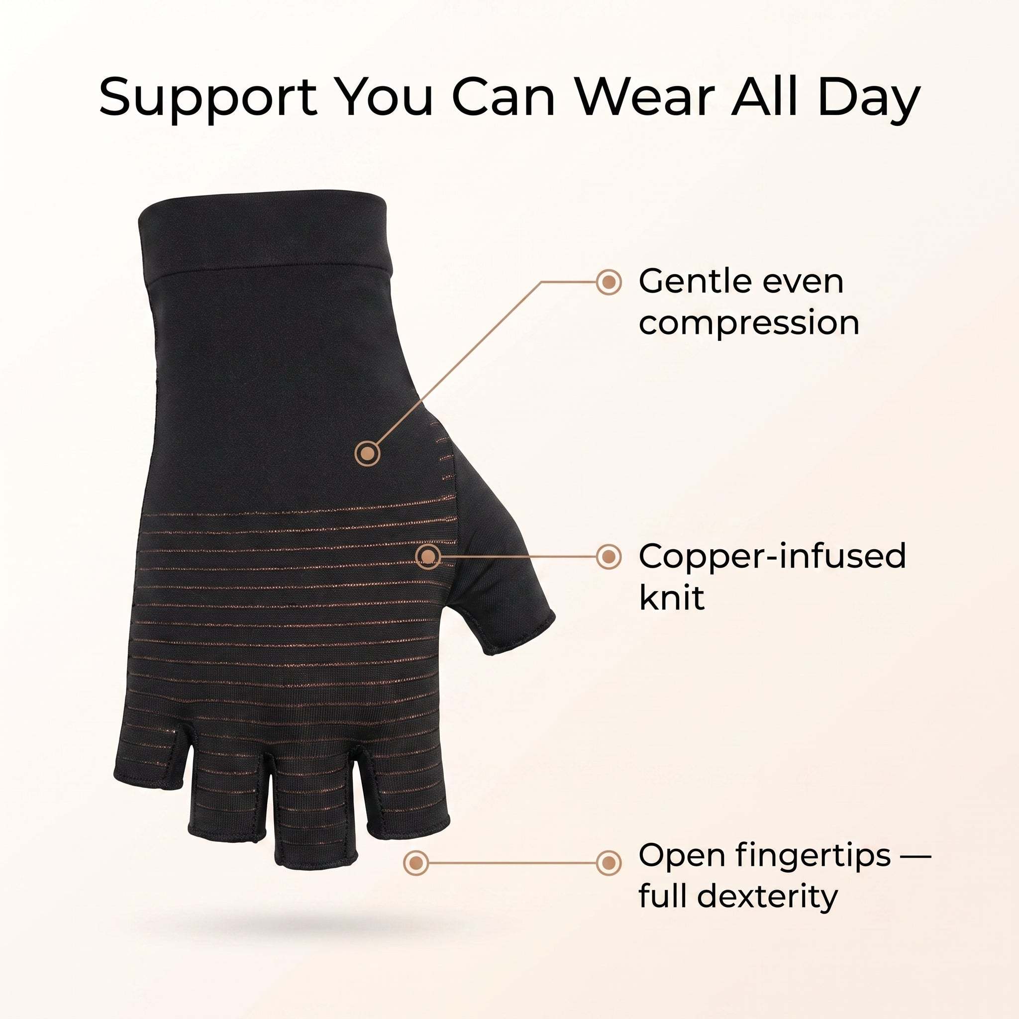 CopperEase™ Compression Gloves