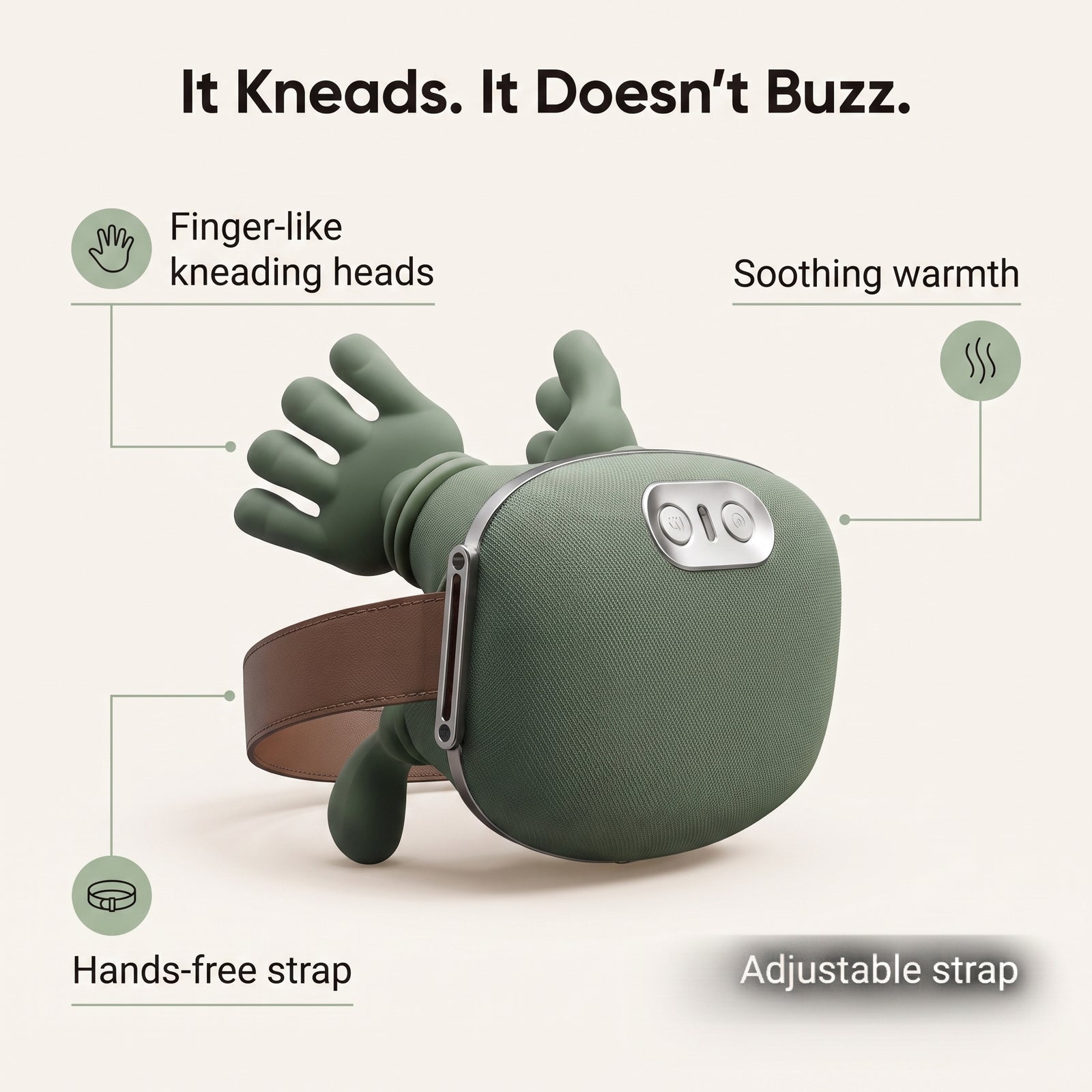 Kneading is not vibrating